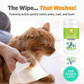 Nootie Waterless Shampoo Wipes For Dogs Aloe and Oatmeal