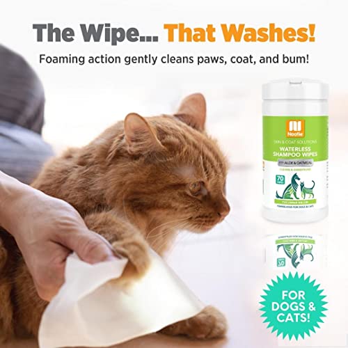 Nootie Waterless Shampoo Wipes For Dogs Aloe and Oatmeal
