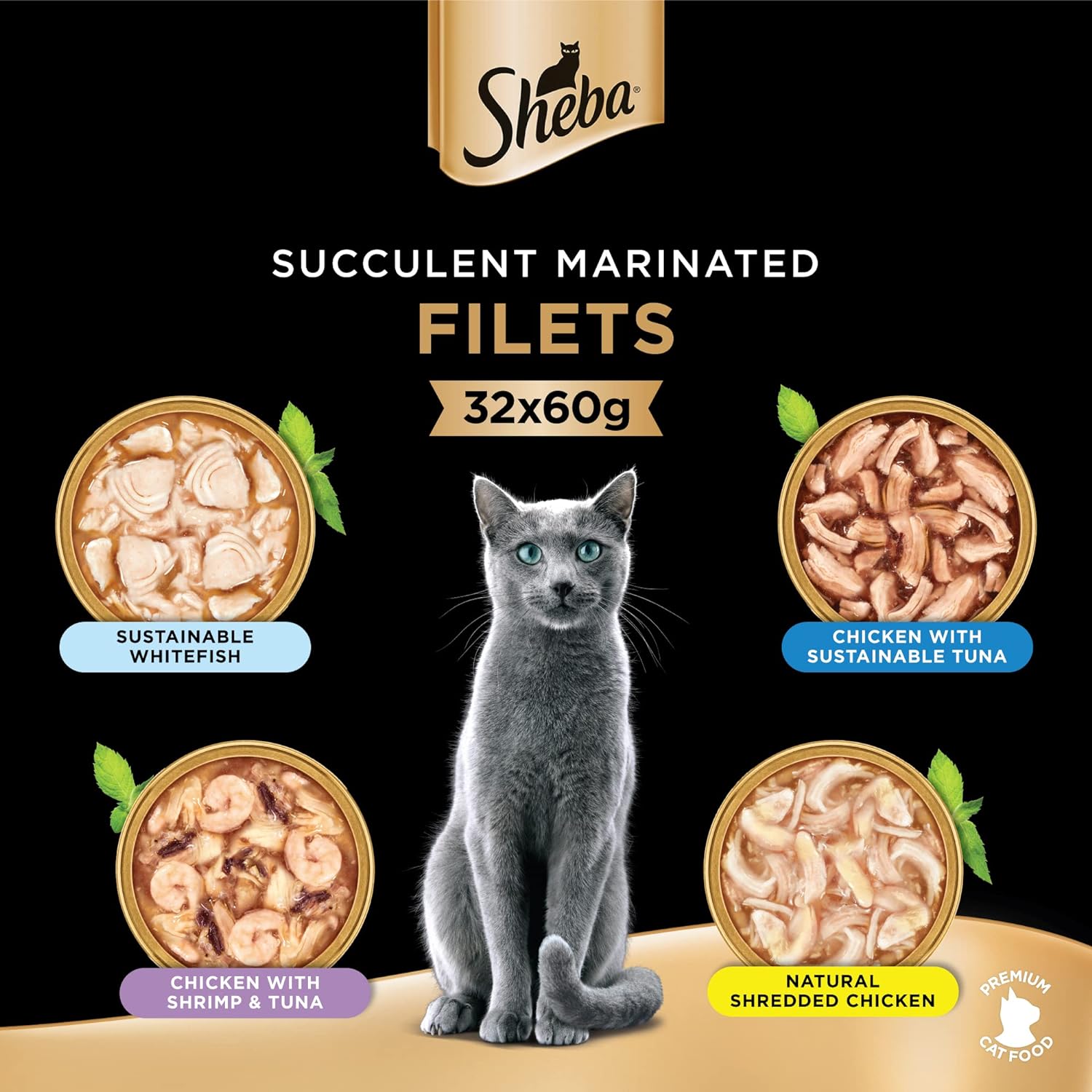 Sheba Cat Food Chicken with Shrimp